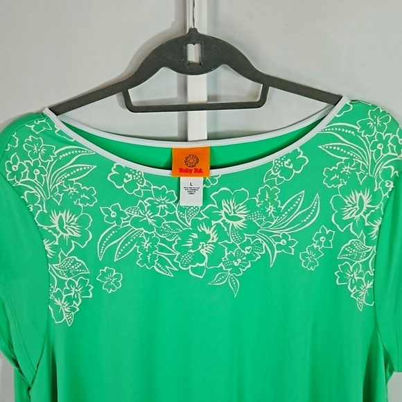 Ruby Rd Green Dress Size Large - Picture 5 of 7